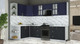 Миниатюра изображения товара Кухонный гарнитур Интерлиния Мила Шато 1.7x2.9 LV (индиго/черный/белый гранит)
