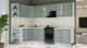 Миниатюра изображения товара Кухонный гарнитур Интерлиния Мила Шато 1.7x2.9 LV (мята/керамика/опал светлый)