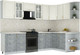 Миниатюра изображения товара Кухонный гарнитур Интерлиния Мила Шато 1.7x2.9 PR (белый/керамика/опал светлый)