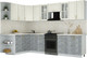 Миниатюра изображения товара Кухонный гарнитур Интерлиния Мила Шато 1.7x3.0 LV (белый/керамика/опал светлый)