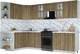 Миниатюра изображения товара Кухонный гарнитур Интерлиния Мила Шато 1.7x3.0 LV (дуб вотан/дуб вотан/белый гранит)