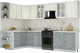 Миниатюра изображения товара Кухонный гарнитур Интерлиния Мила Шато 1.7x3.1 LV (белый/керамика/опал светлый)