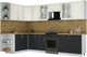 Миниатюра изображения товара Кухонный гарнитур Интерлиния Мила Шато 1.7x3.1 LV (белый/черный/дуб бунратти)