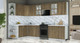 Миниатюра изображения товара Кухонный гарнитур Интерлиния Мила Шато 1.7x3.1 LV (дуб вотан/дуб вотан/белый гранит)