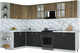 Миниатюра изображения товара Кухонный гарнитур Интерлиния Мила Шато 1.7x3.1 LV (дуб вотан/черный/белый гранит)