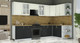 Миниатюра изображения товара Кухонный гарнитур Интерлиния Мила Шато 1.7x3.1 PR (белый/черный/дуб бунратти)