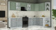 Миниатюра изображения товара Кухонный гарнитур Интерлиния Мила Шато 1.7x3.1 PR (мята/керамика/опал светлый)