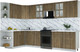 Миниатюра изображения товара Кухонный гарнитур Интерлиния Мила Шато 1.7x3.2 LV (дуб вотан/дуб вотан/белый гранит)