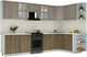 Миниатюра изображения товара Кухонный гарнитур Интерлиния Мила Шато 1.7x3.2 PR (луна/дуб вотан/опал светлый)