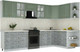Миниатюра изображения товара Кухонный гарнитур Интерлиния Мила Шато 1.7x3.2 PR (мята/керамика/опал светлый)