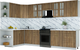Миниатюра изображения товара Кухонный гарнитур Интерлиния Мила Шато 1.7x3.3 LV (дуб вотан/дуб вотан/белый гранит)
