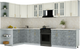 Миниатюра изображения товара Кухонный гарнитур Интерлиния Мила Шато 1.7x3.4 LV (белый/керамика/опал светлый)