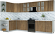 Миниатюра изображения товара Кухонный гарнитур Интерлиния Мила Шато 1.7x3.4 LV (дуб вотан/дуб вотан/белый гранит)