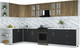 Миниатюра изображения товара Кухонный гарнитур Интерлиния Мила Шато 1.7x3.5 LV (дуб вотан/черный/белый гранит)