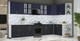 Миниатюра изображения товара Кухонный гарнитур Интерлиния Мила Шато 1.7x3.5 PR (индиго/черный/белый гранит)