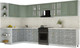 Миниатюра изображения товара Кухонный гарнитур Интерлиния Мила Шато 1.7x3.6 LV (мята/керамика/опал светлый)