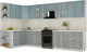 Миниатюра изображения товара Кухонный гарнитур Интерлиния Мила Шато 1.7x3.6 LV (океан/керамика/опал светлый)