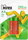 Миниатюра изображения товара Комплект аккумуляторов Mirex HR6 2500mAh / HR6-25-E2 (2шт)