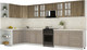 Миниатюра изображения товара Кухонный гарнитур Интерлиния Мила Шато 1.7x3.8 LV (дуб вотан/луна/опал светлый)