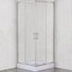 Миниатюра изображения товара Душевой уголок Aquanet Квадратный 80x80 / SE-800S (прозрачное стекло)