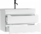 Миниатюра изображения товара Тумба под умывальник Айсберг Bazis 80 Ева В2 DA5917T (с двумя ящиками)