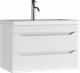 Миниатюра изображения товара Тумба под умывальник Айсберг Bazis 80 Ева В2 DA5917T (с двумя ящиками)