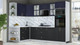 Миниатюра изображения товара Кухонный гарнитур Интерлиния Мила Шато 1.68x2.8 ВТ LV (индиго/черный/белый гранит)