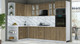 Миниатюра изображения товара Кухонный гарнитур Интерлиния Мила Шато 1.68x3.0 ВТ LV (дуб вотан/дуб вотан/белый гранит)