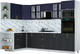 Миниатюра изображения товара Кухонный гарнитур Интерлиния Мила Шато 1.68x3.0 ВТ LV (индиго/черный/белый гранит)