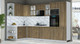 Миниатюра изображения товара Кухонный гарнитур Интерлиния Мила Шато 1.68x3.2 ВТ LV (дуб вотан/дуб вотан/белый гранит)