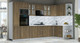 Миниатюра изображения товара Кухонный гарнитур Интерлиния Мила Шато 1.68x3.4 ВТ PR (дуб вотан/дуб вотан/белый гранит)