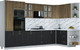Миниатюра изображения товара Кухонный гарнитур Интерлиния Мила Шато 1.68x3.4 ВТ PR (дуб вотан/черный/белый гранит)