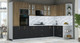 Миниатюра изображения товара Кухонный гарнитур Интерлиния Мила Шато 1.68x3.4 ВТ PR (дуб вотан/черный/белый гранит)