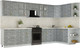 Миниатюра изображения товара Кухонный гарнитур Интерлиния Мила Шато 1.7x3.6 PR (керамика/керамика/опал светлый)