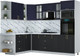 Миниатюра изображения товара Кухонный гарнитур Интерлиния Мила Шато 1.88x2.6 ВТ LV (индиго/черный/белый гранит)