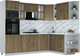 Миниатюра изображения товара Кухонный гарнитур Интерлиния Мила Шато 1.88x2.6 ВТ PR (дуб вотан/дуб вотан/белый гранит)