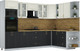 Миниатюра изображения товара Кухонный гарнитур Интерлиния Мила Шато 1.88x3.0 ВТ PR (белый/черный/дуб бунратти)