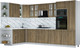 Миниатюра изображения товара Кухонный гарнитур Интерлиния Мила Шато 1.88x3.4 ВТ LV (дуб вотан/дуб вотан/белый гранит)