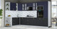 Миниатюра изображения товара Кухонный гарнитур Интерлиния Мила Шато 1.88x3.4 ВТ LV (индиго/черный/белый гранит)