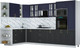 Миниатюра изображения товара Кухонный гарнитур Интерлиния Мила Шато 1.88x3.4 ВТ LV (индиго/черный/белый гранит)
