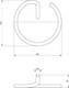 Миниатюра изображения товара Кольцо для полотенца Deante Silia Titanium ADI D611
