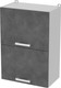 Миниатюра изображения товара Шкаф навесной для кухни Интерлиния Компо ВШС50-720-2дг (бетон портленд)