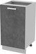 Миниатюра изображения товара Шкаф-стол кухонный Интерлиния Компо НШ45р-1дв (бетон портленд)