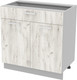 Миниатюра изображения товара Шкаф-стол кухонный Интерлиния Компо НШ80рш1 (дуб белый)