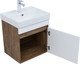 Миниатюра изображения товара Тумба под умывальник Aquanet Оптима 50 / 344790 (дуб рустикальный/белый сатин)