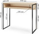 Миниатюра изображения товара Консольный столик Soma СПМ-4-METAL (дуб сонома/черный)