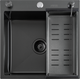 Миниатюра изображения товара Мойка кухонная Futur FK 5050 Eco Embossing Pop-up Roll plus (черный нано)