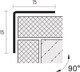Миниатюра изображения товара Уголок отделочный Profiling 15x15 (3м, полированный)