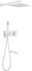 Миниатюра изображения товара Душевая система со смесителем Abber Daheim AF8217W (белый матовый)