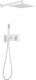 Миниатюра изображения товара Душевая система со смесителем Abber Daheim AF8218W (белый матовый)